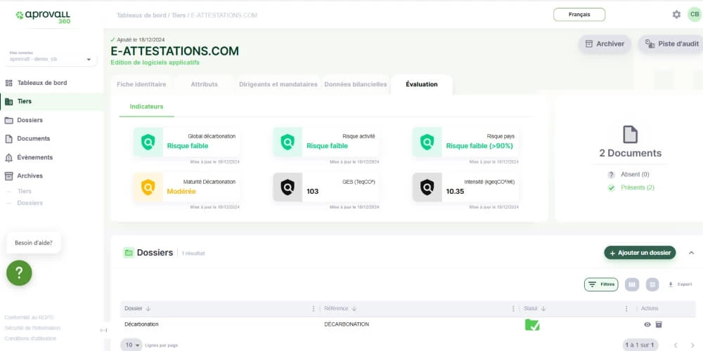 fiche tiers d&eacute;carbonation aprovall