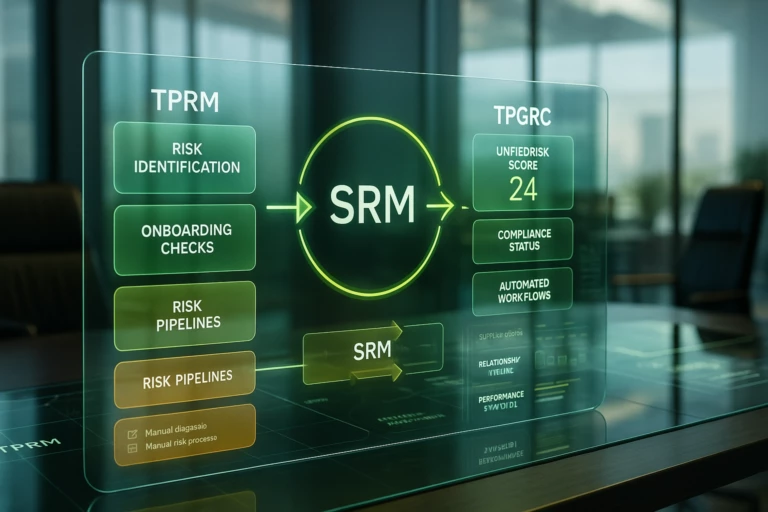 L’intégration des scores et évaluations des solutions de TPRM et TPGRC dans les applications SRM : une évolution indispensable